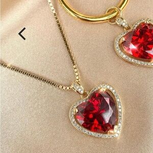 Vanessa Mooney The Ruby Heart necklace